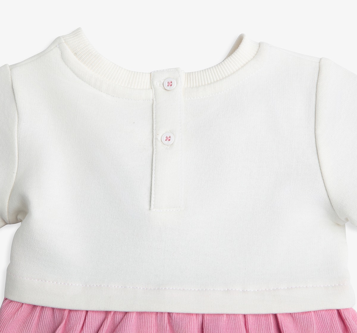 Infant Girls Printed Corduroy Dress With Bloomer