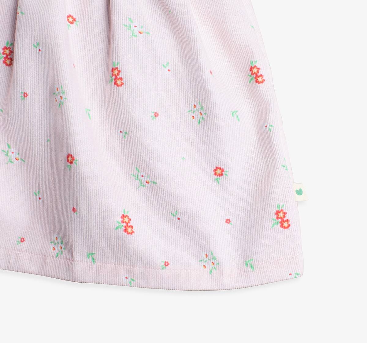 Baby Girls Floral Printed Dress With Flatknit Vest & Bloomer