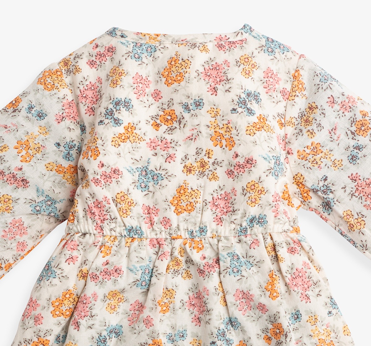 Infant Girls Floral Printed Dress With Bloomer