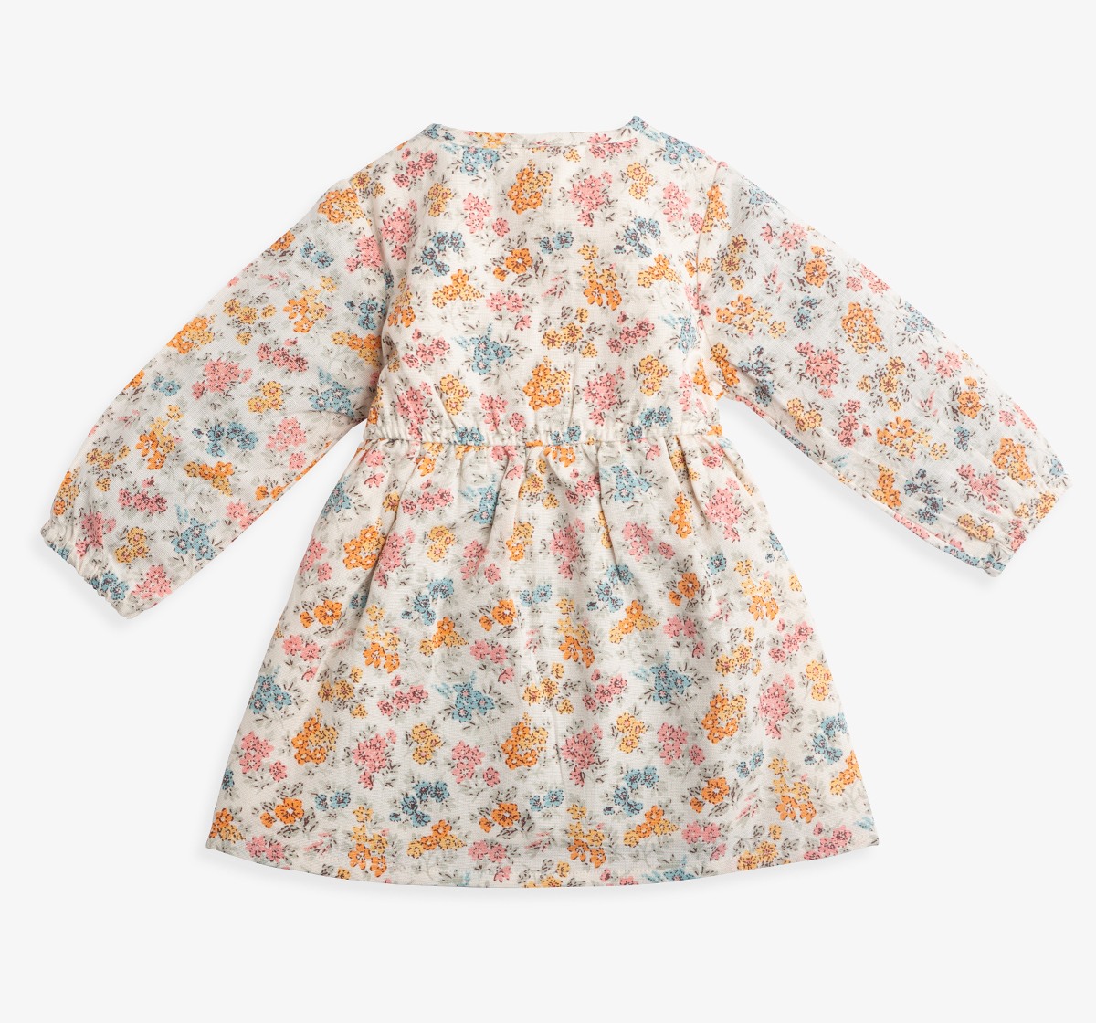 Infant Girls Floral Printed Dress With Bloomer