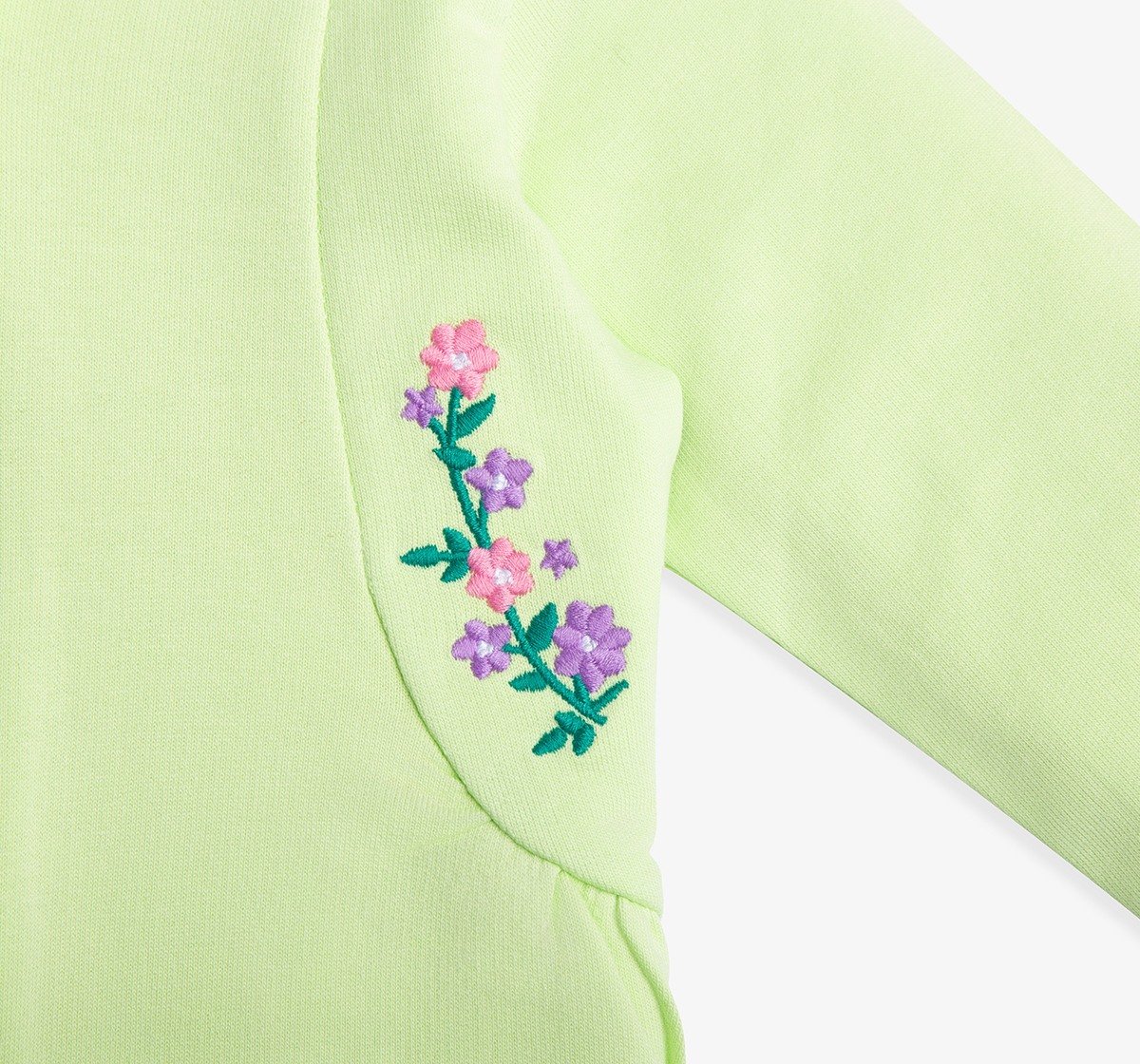 Infant Girls Hooded Embroidered Jacket