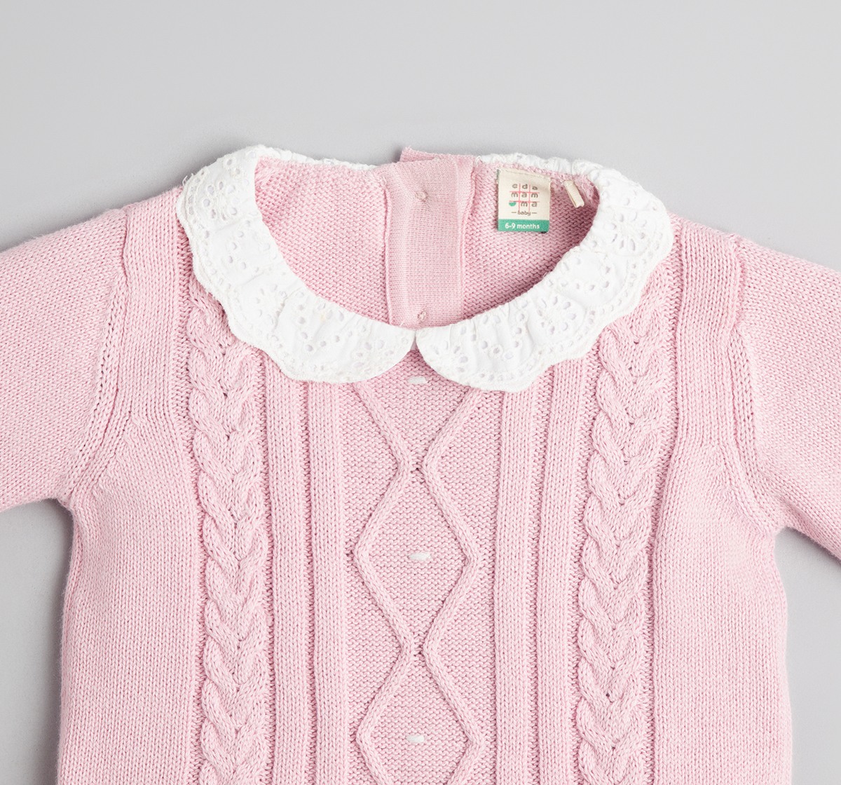 Baby Girls Mock Layer Sweater With Beanie