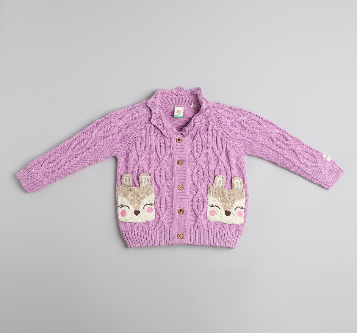 Baby Girls Character Pockets Sweater
