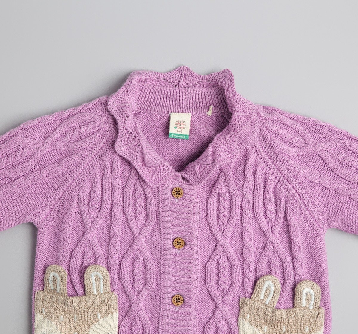 Baby Girls Character Pockets Sweater