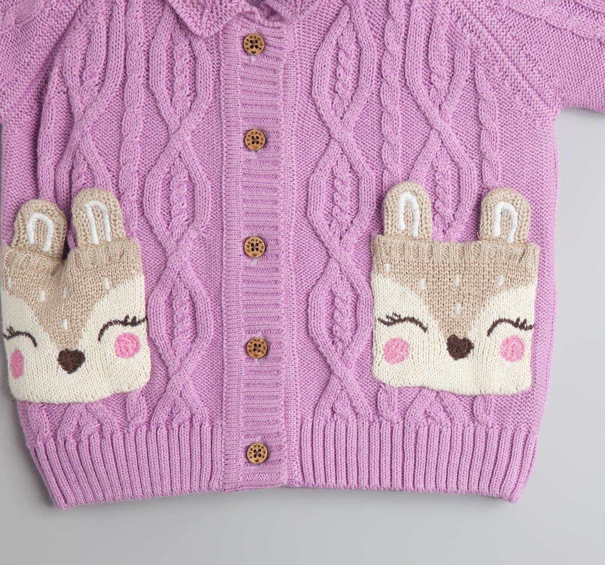 Baby Girls Character Pockets Sweater