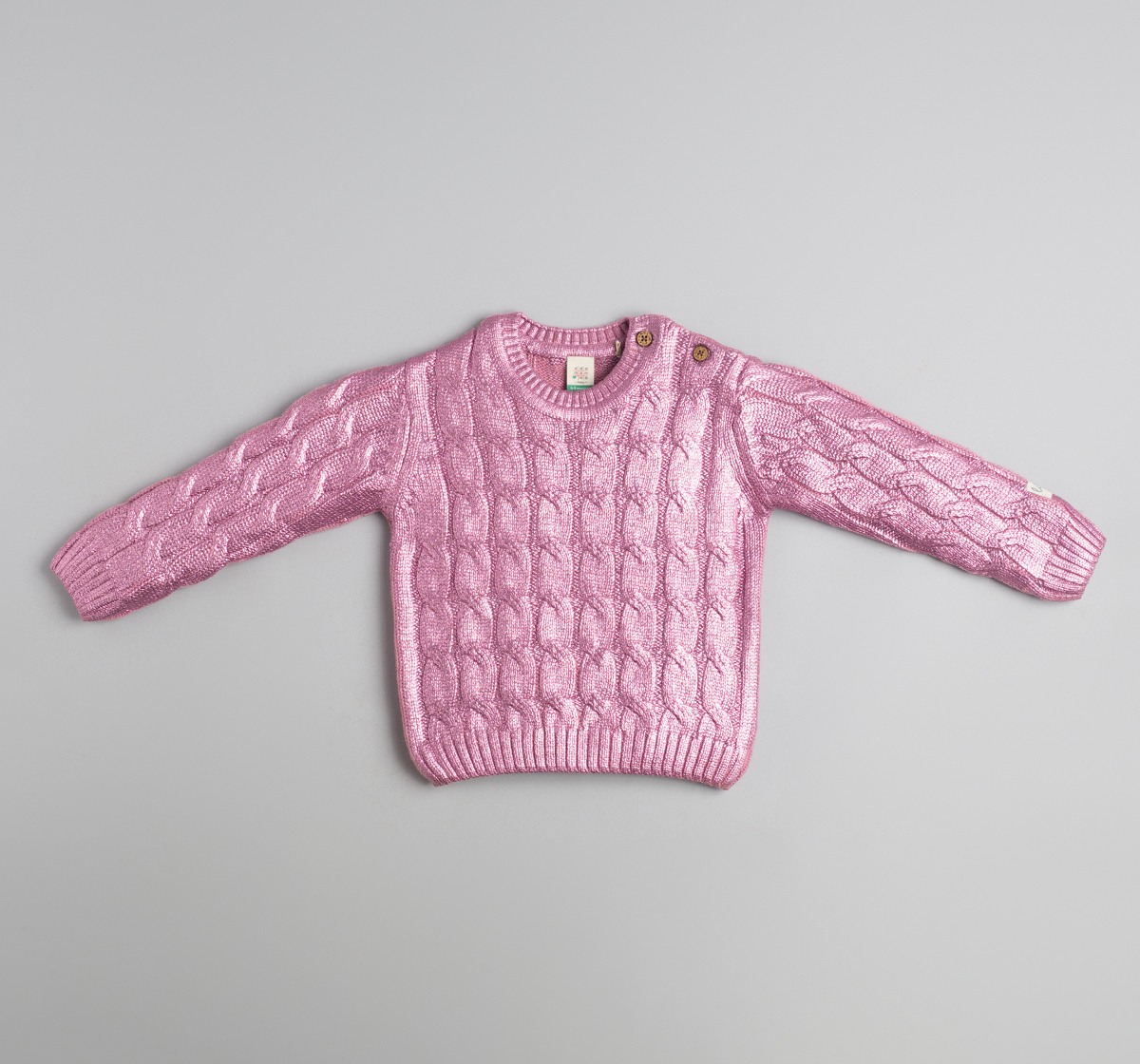 Baby Girls Foil Print Sweater