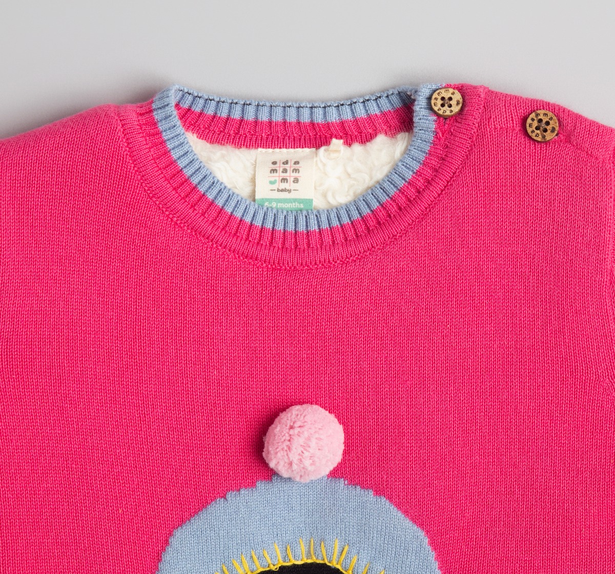 Baby Girls Character Sweater With Beanie