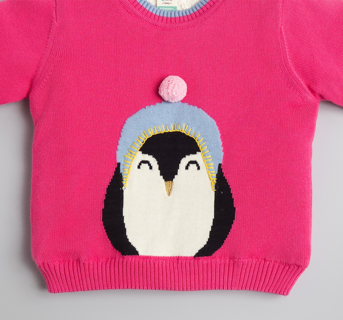Baby Girls Character Sweater With Beanie