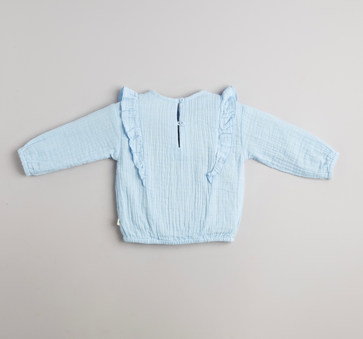 Baby Girls Double Cloth Embroidered Top