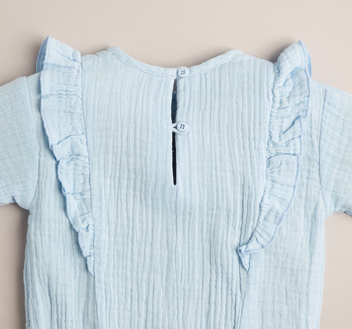 Baby Girls Double Cloth Embroidered Top