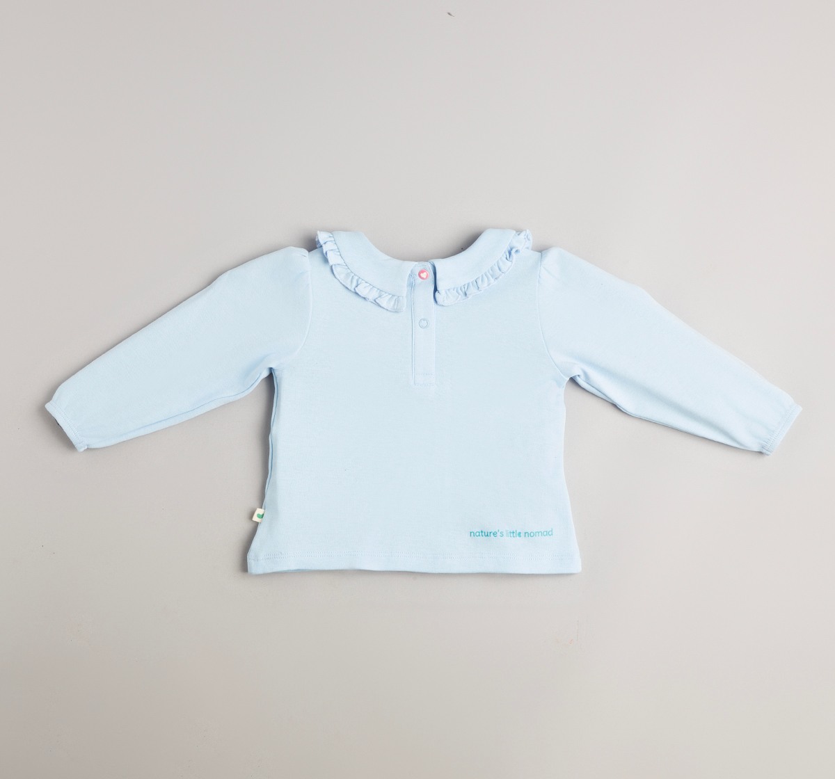Baby Girls Embroidered T-Shirt With Collar