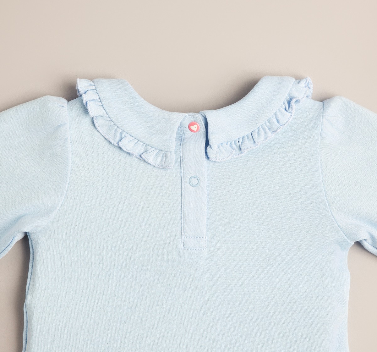 Baby Girls Embroidered T-Shirt With Collar