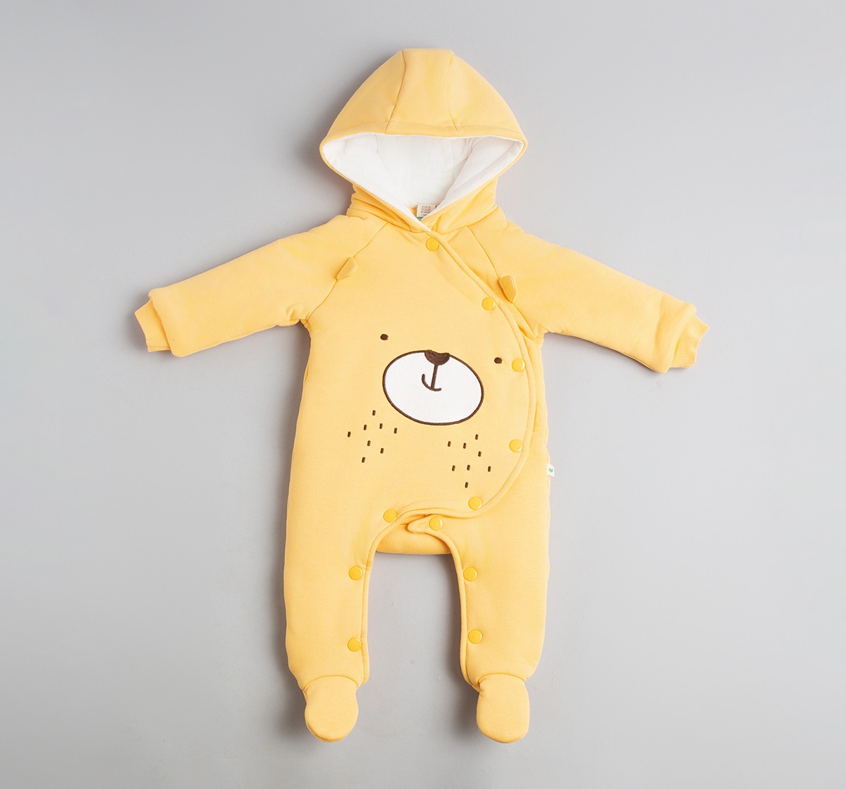 Baby Unisex Printed Hooded Pramsuit