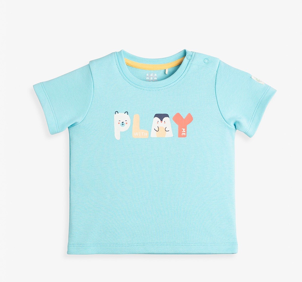 Baby Unisex Printed Organic Cotton T-Shirts (Pack Of 2)