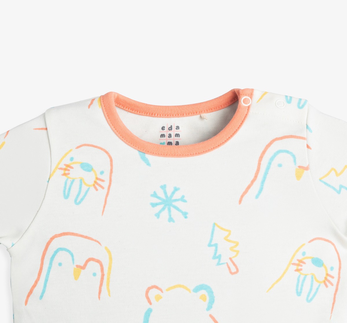 Baby Unisex Printed Organic Cotton T-Shirts (Pack Of 2)