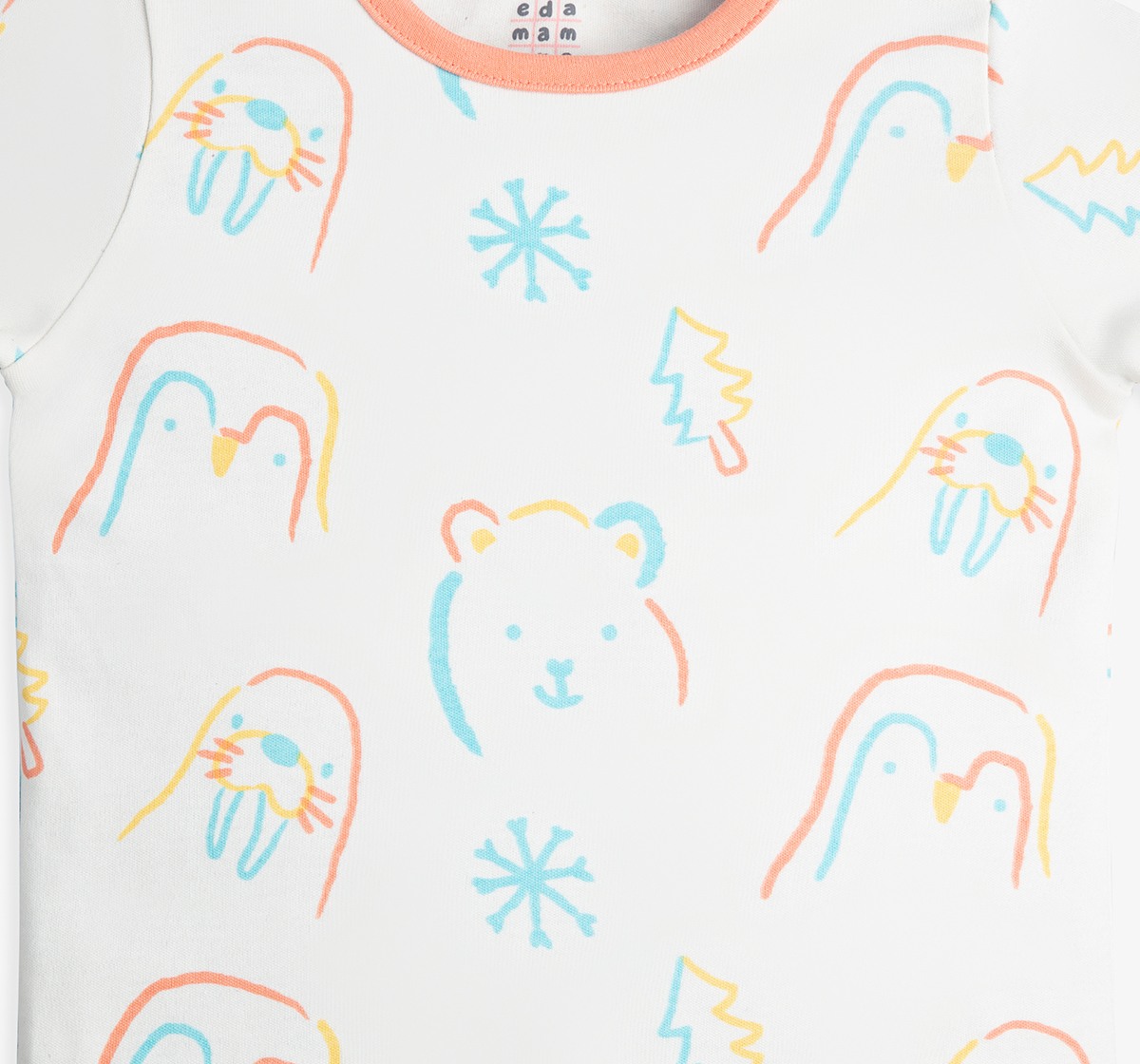 Baby Unisex Printed Organic Cotton T-Shirts (Pack Of 2)