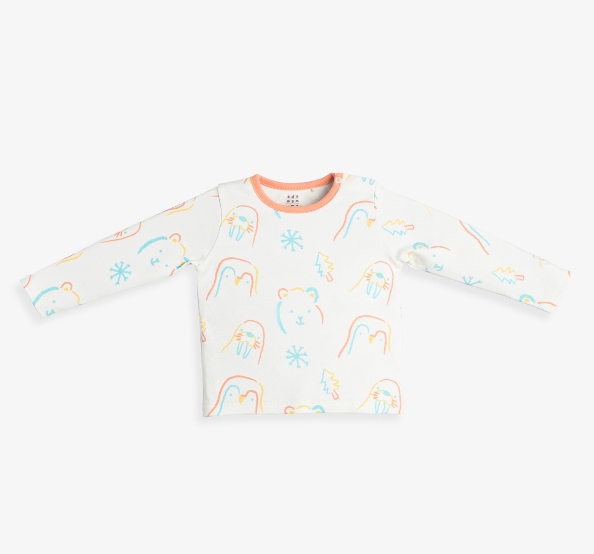 Baby Unisex Printed Organic Cotton T-Shirts (Pack Of 2)