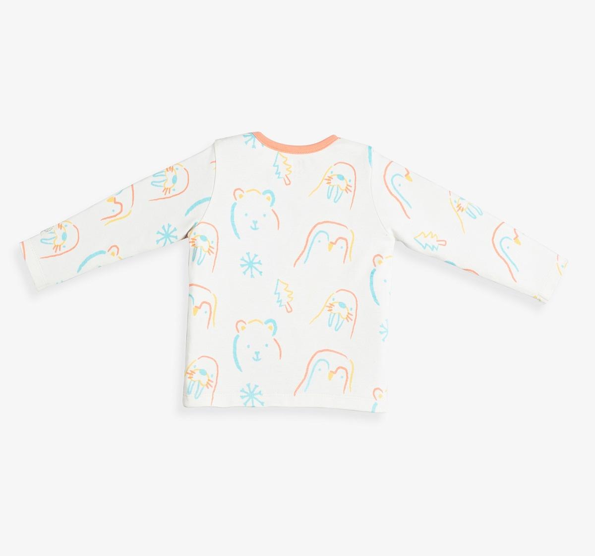 Baby Unisex Printed Organic Cotton T-Shirts (Pack Of 2)