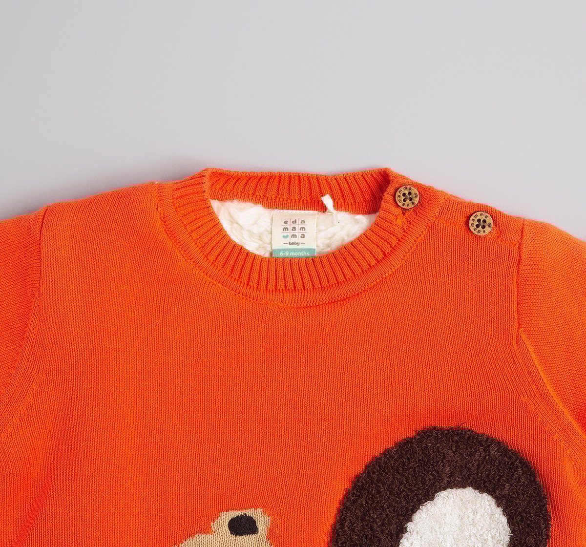 Baby Unisex Embroidered Sweater With Beanie