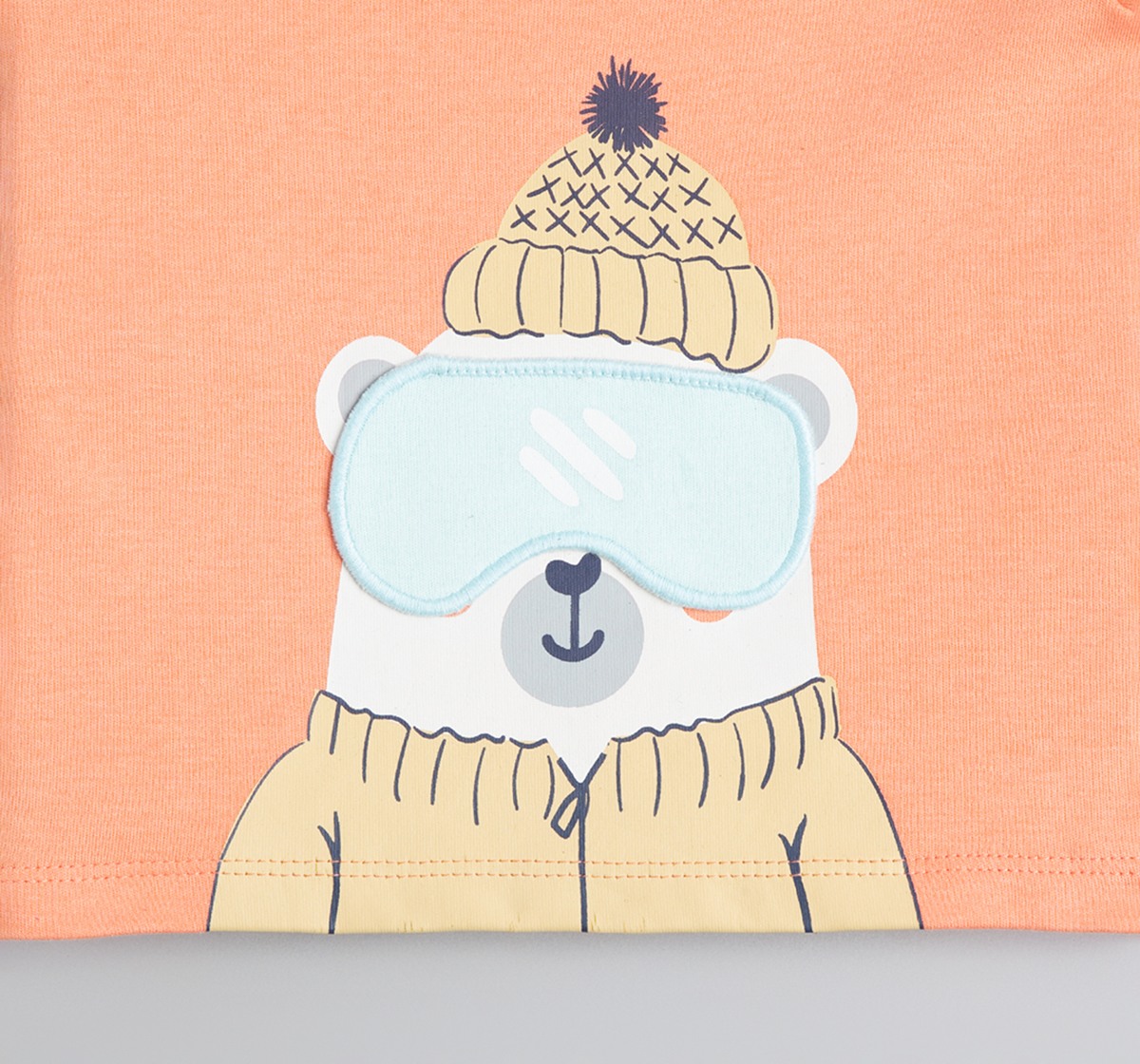 Baby Unisex  Interactive Printed T-Shirt