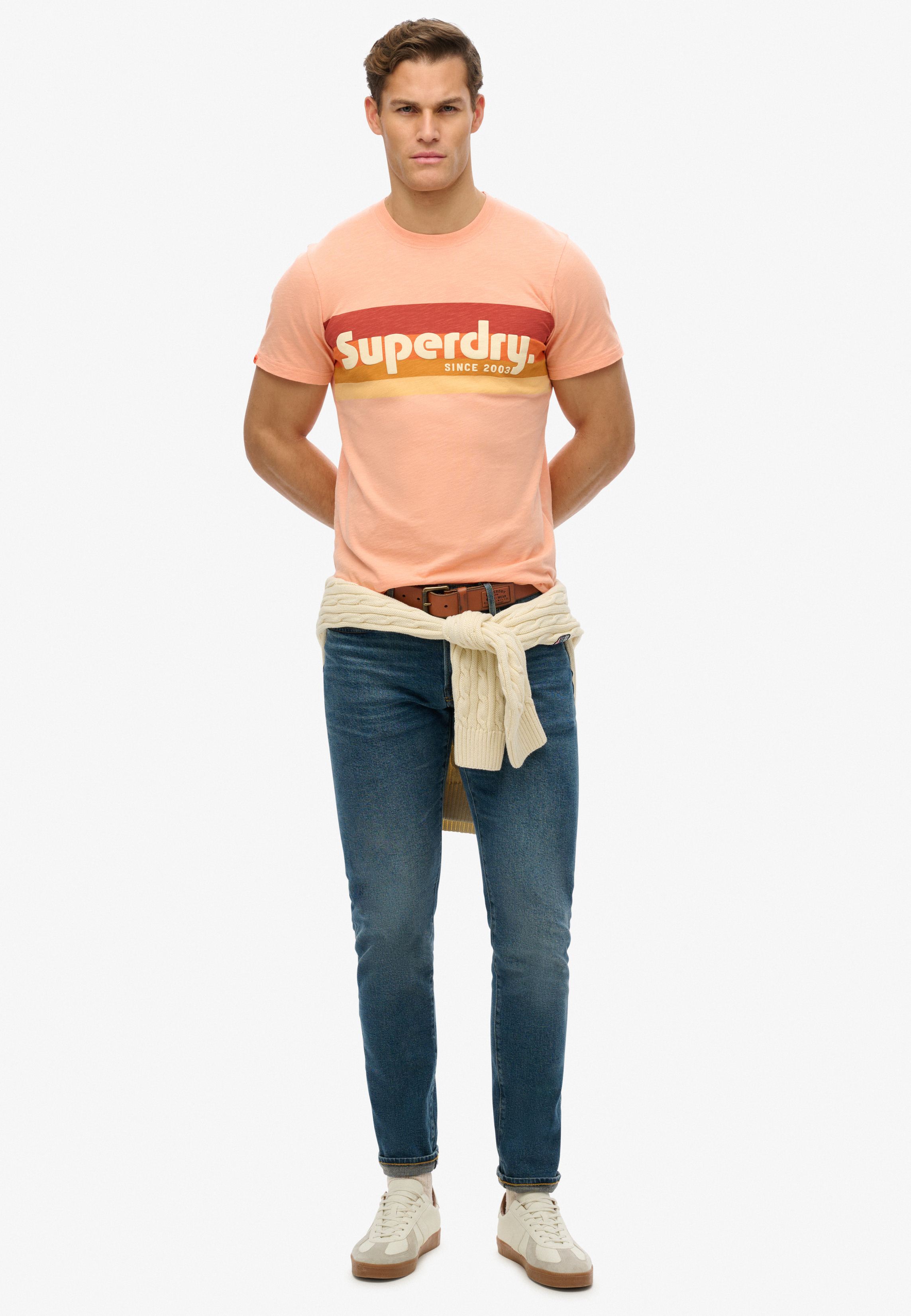 TERRAIN LOGO STRIPE RELXED TEE