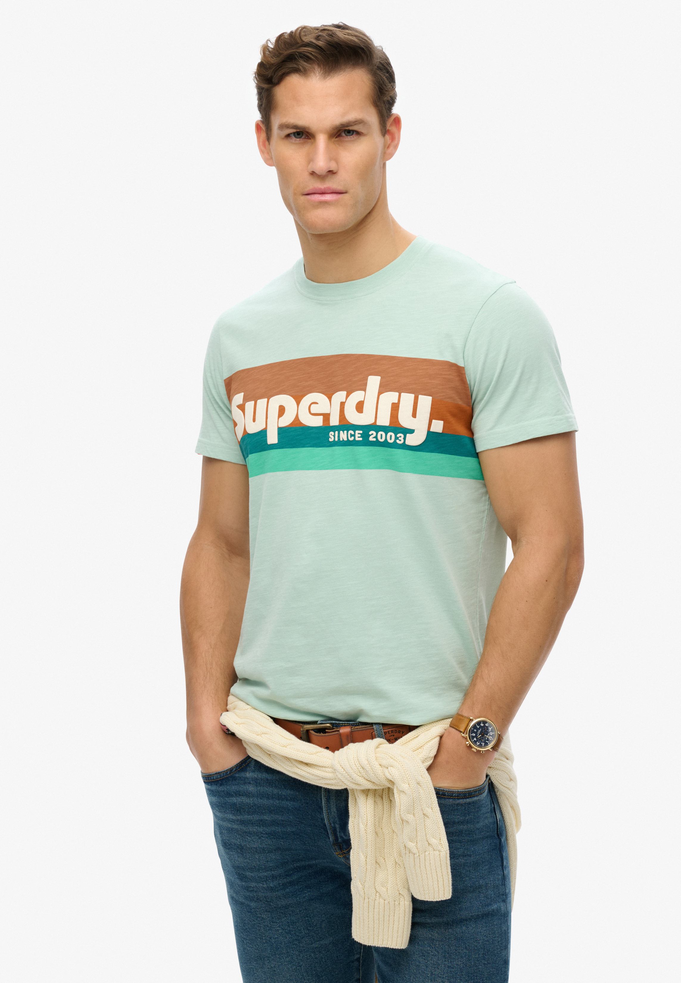 TERRAIN LOGO STRIPE RELXED TEE