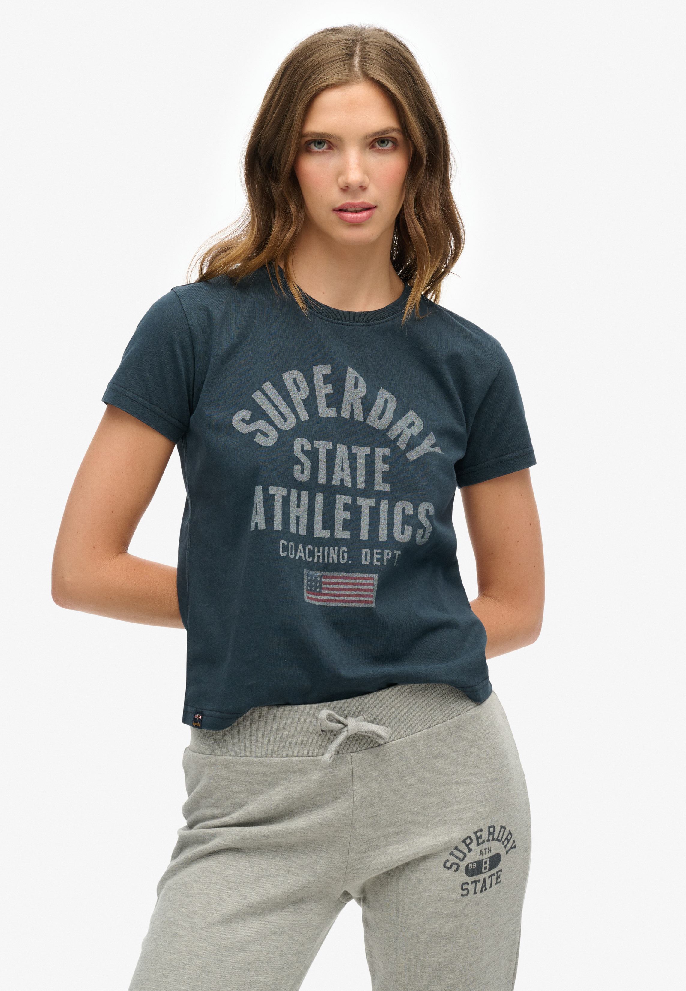 ATHLETIC GRAPHIC FITTED TEE