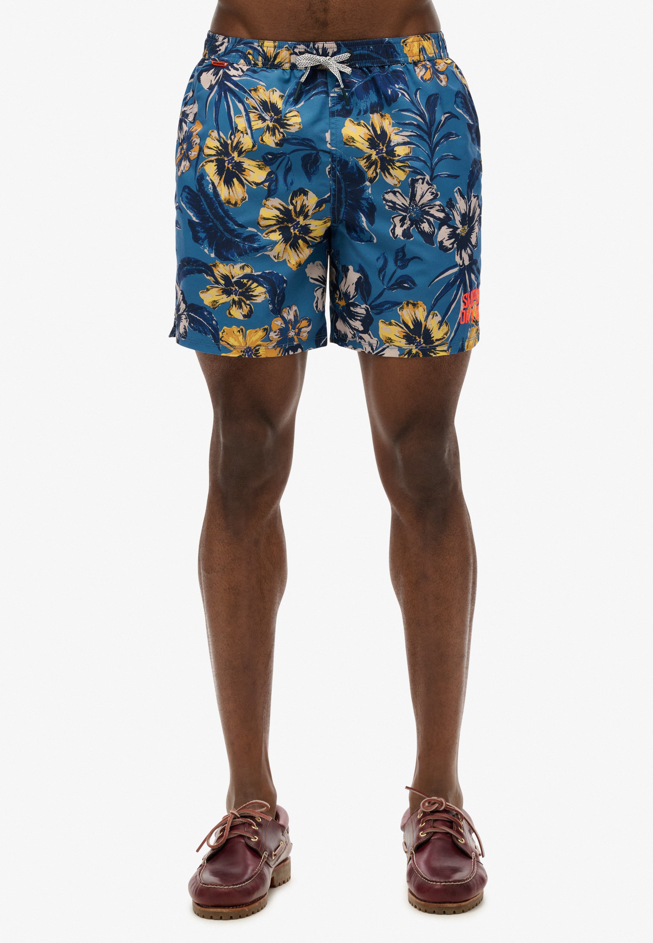 HAWAIIAN PRINT 16 SWIM SHORT