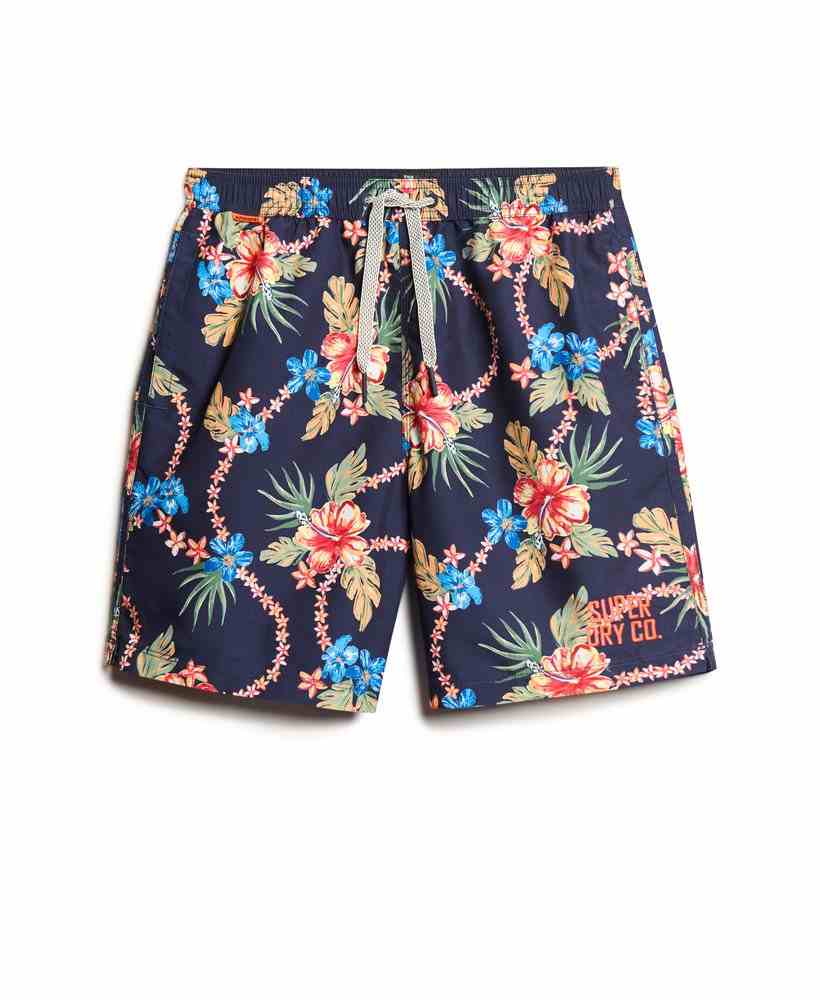 HAWAIIAN PRINT 16 SWIM SHORT