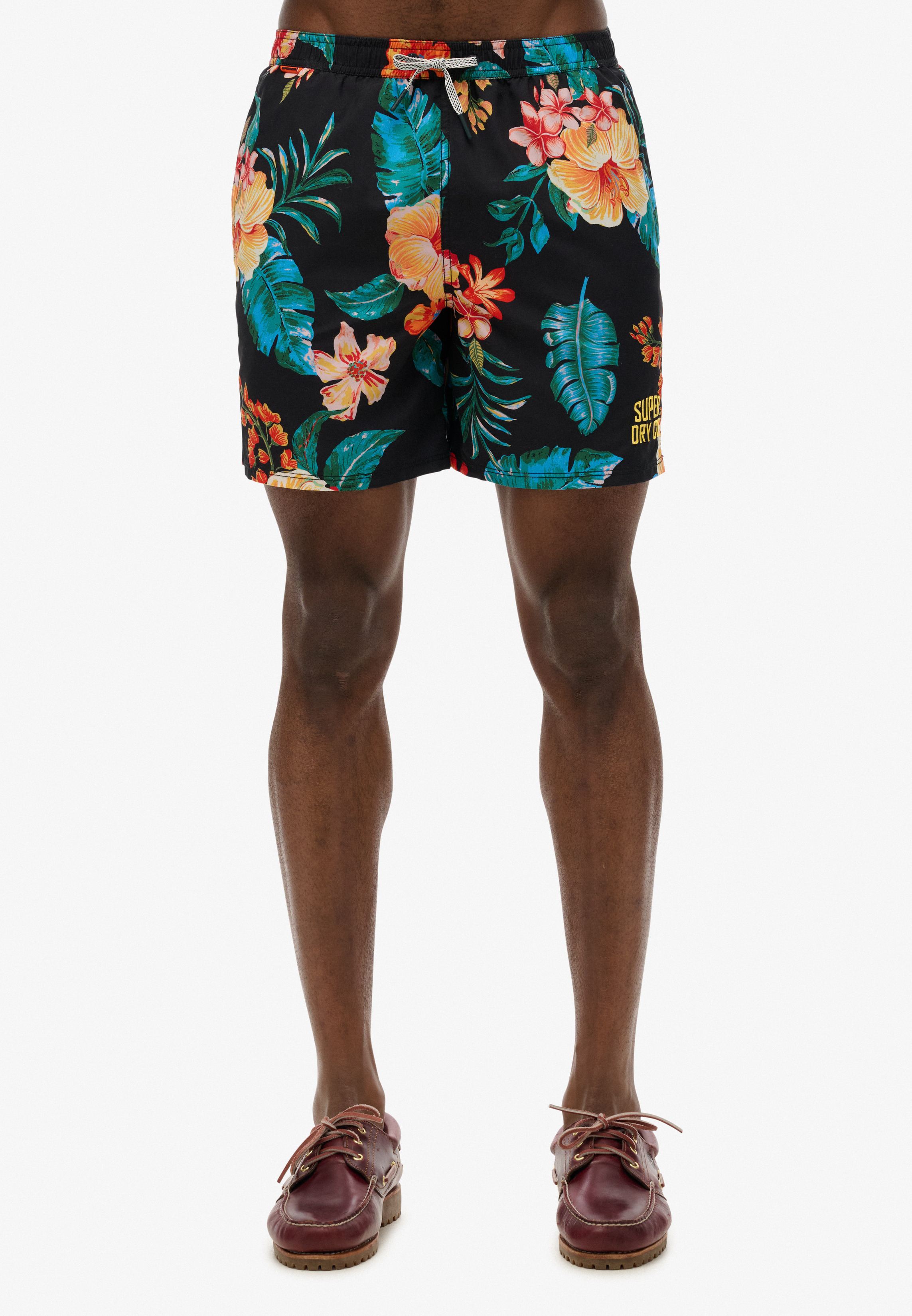 HAWAIIAN PRINT 16 SWIM SHORT