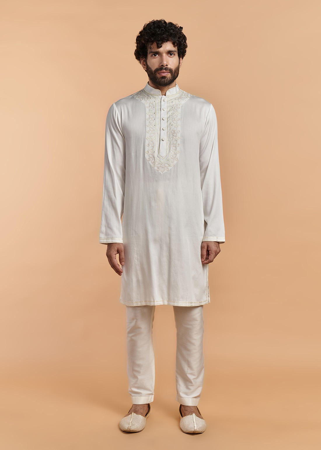 Off White Aari Kurta