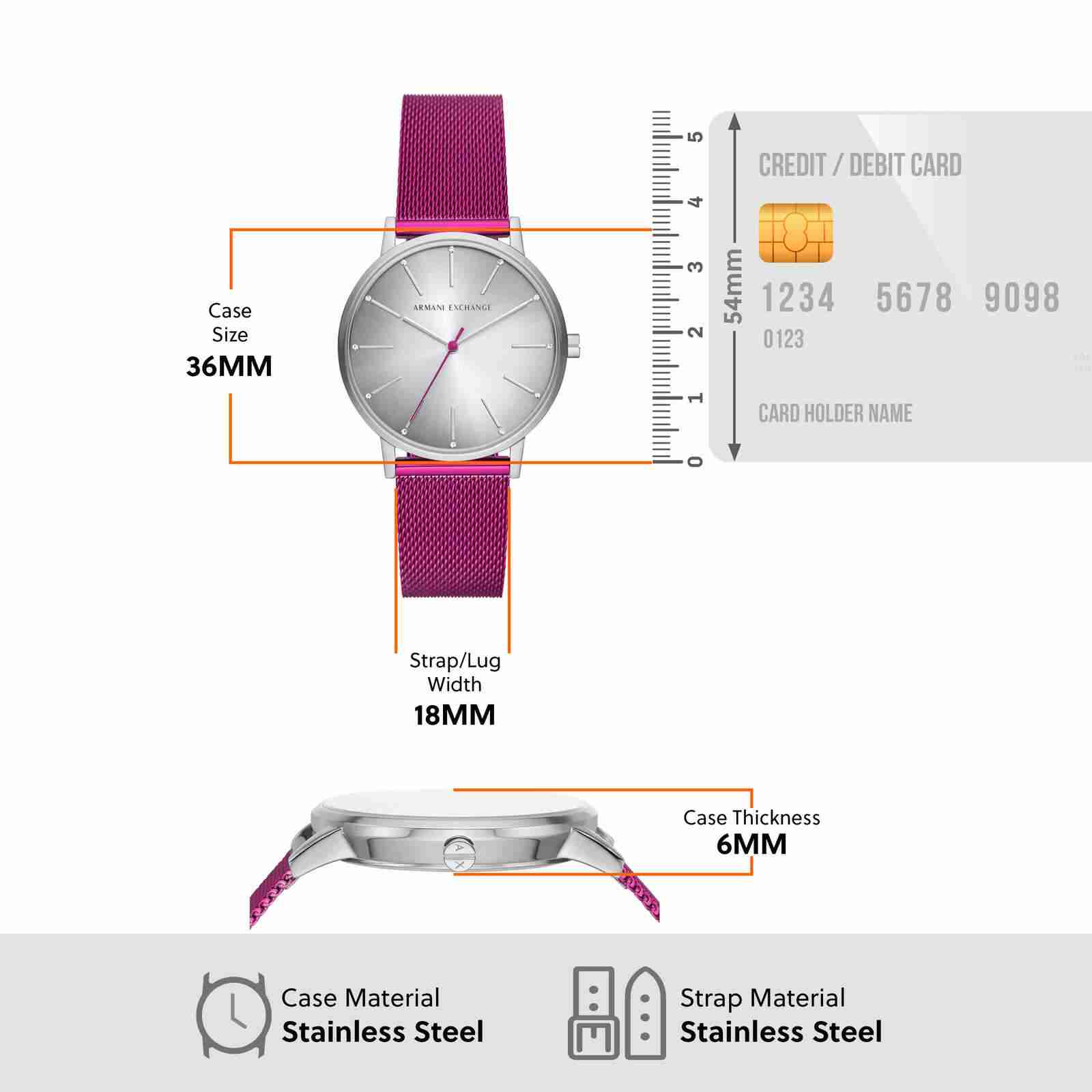 Armani Exchange Two Tone Watch AX5616I