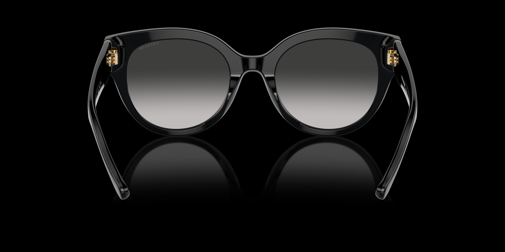 Coach Black Acetate Women Sunglass