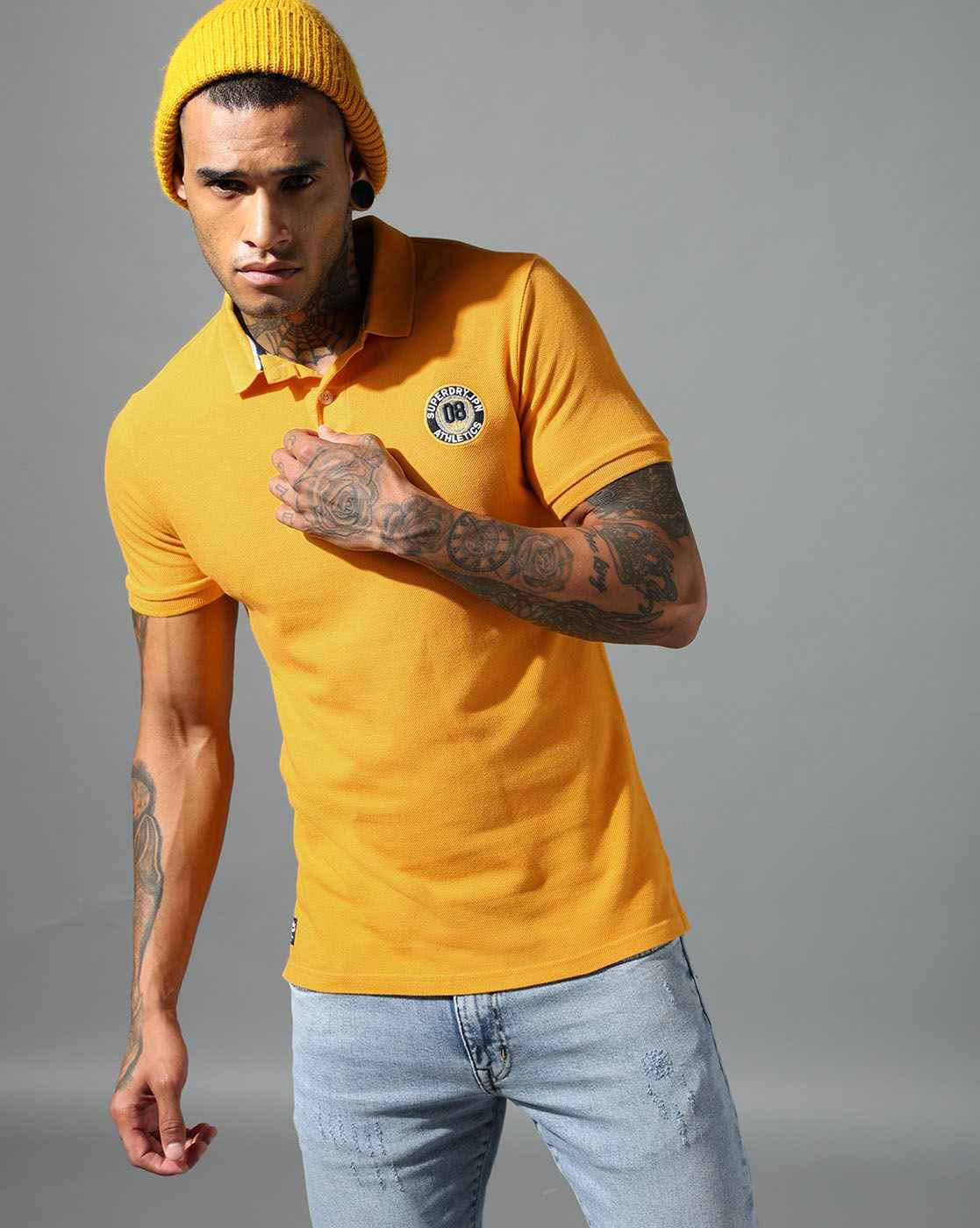 TEXTURED PIQUE S/S POLO