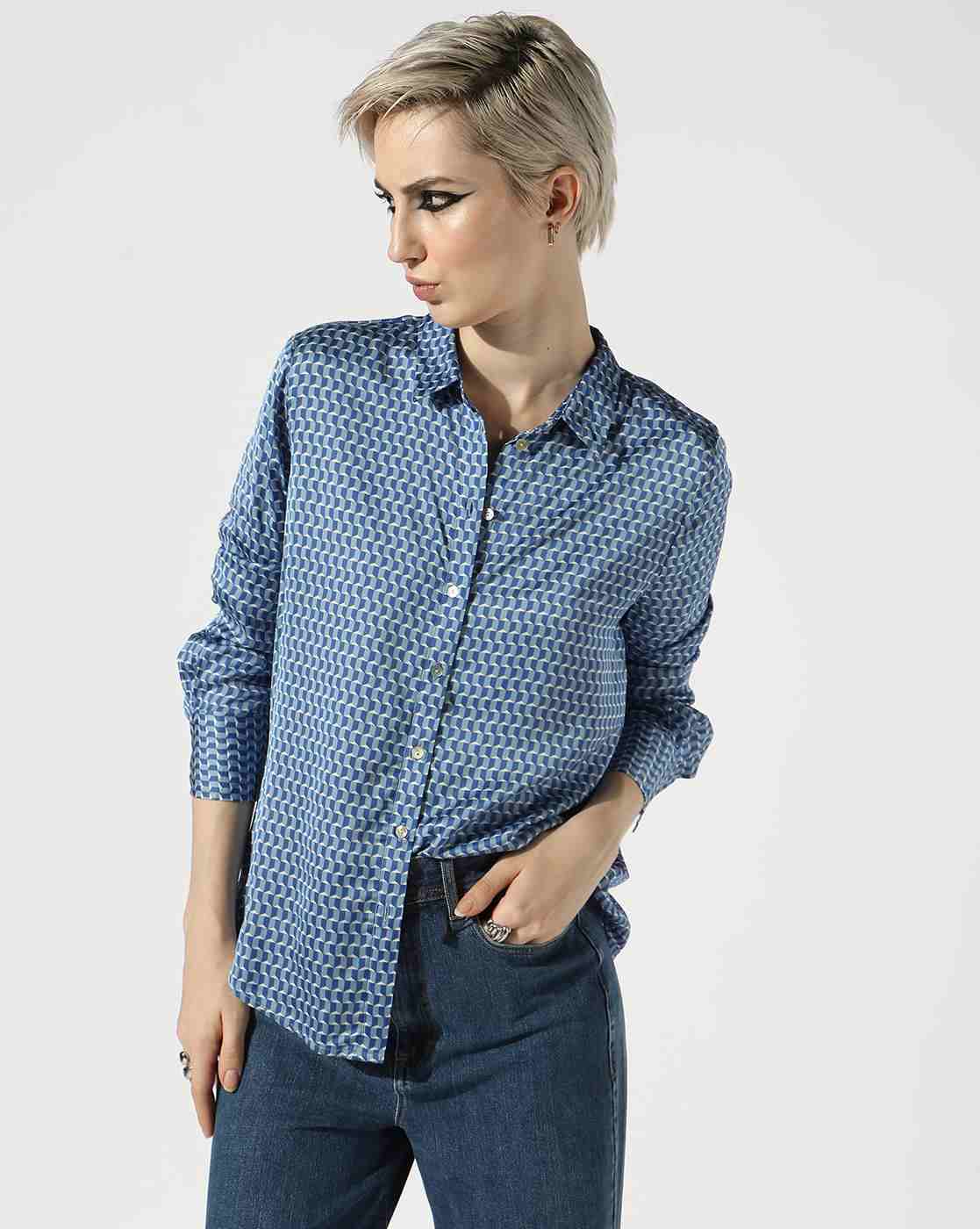 Studios Satin Printed Shirt