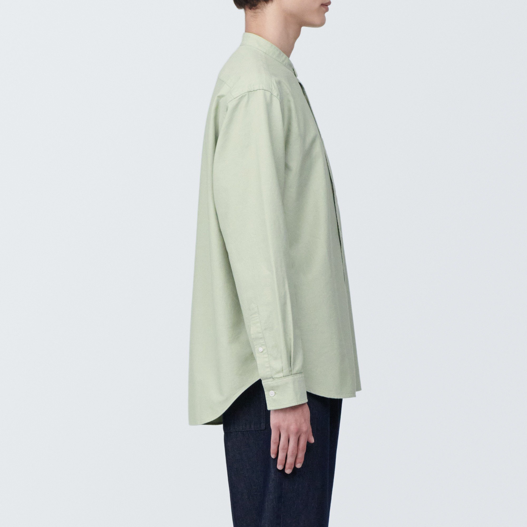 Washed oxford button down Long Sleeve shirt