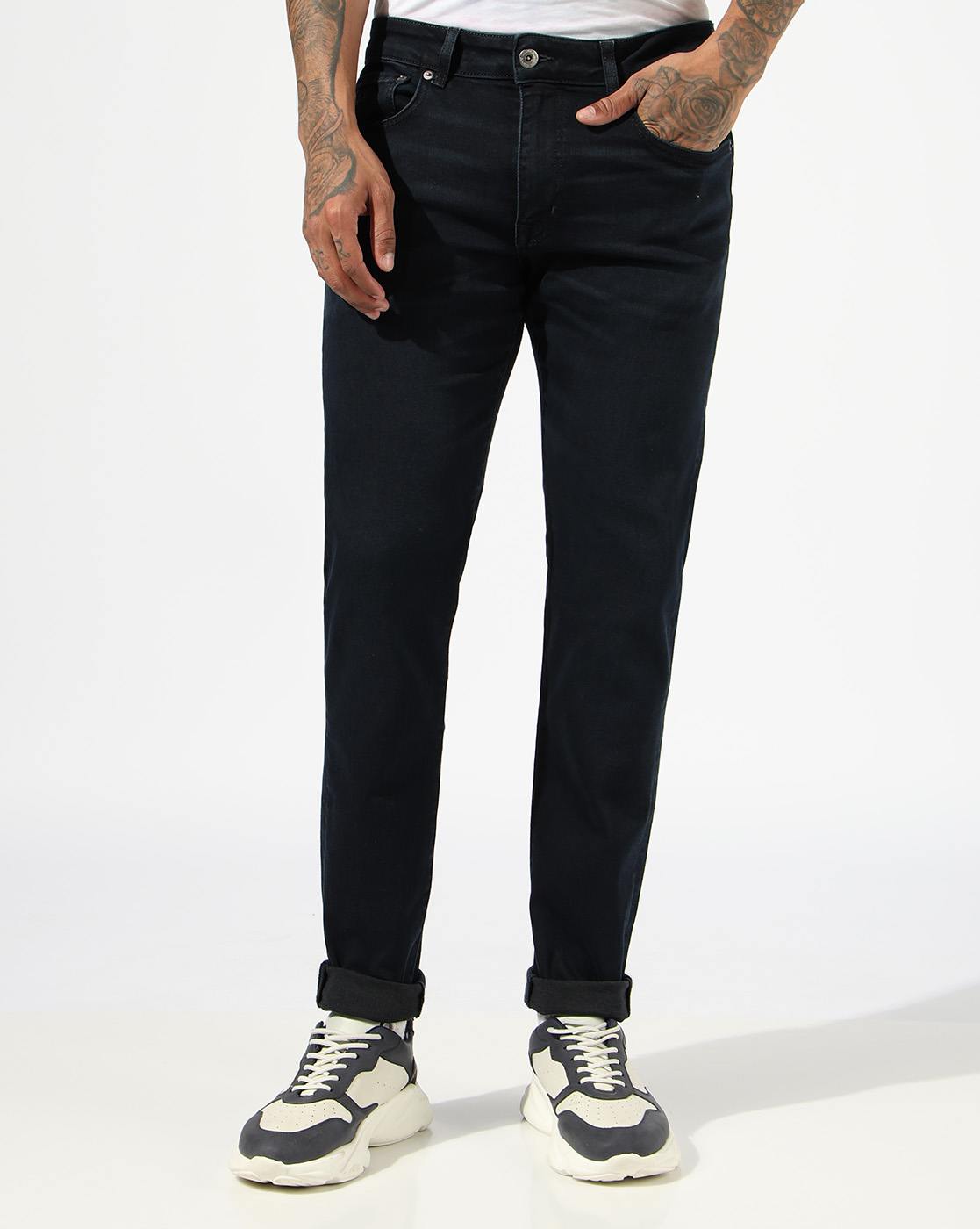 2 TOKYO SLIM BLUE BLACK JEANS