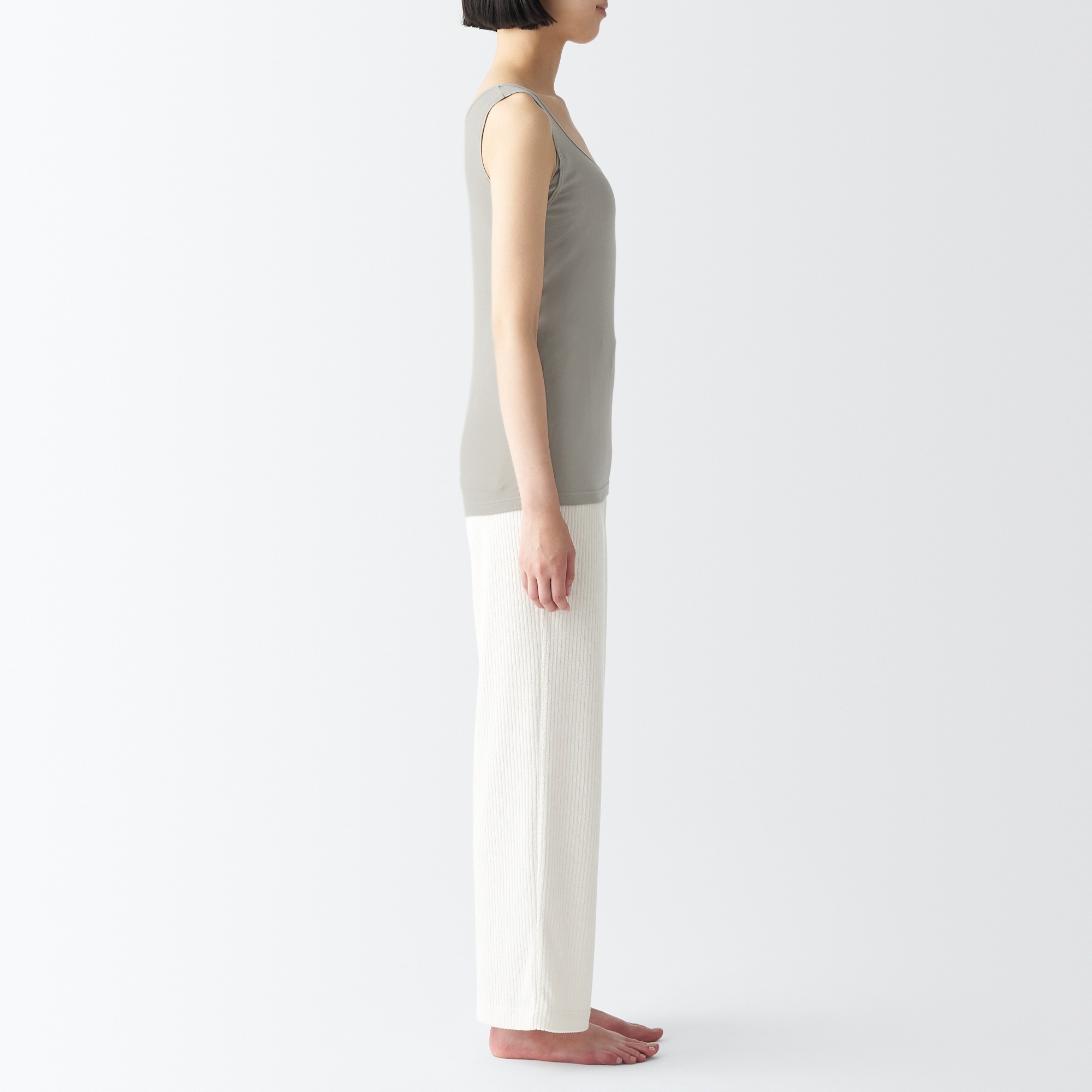 W's Moisture wicking cotton paded tank top