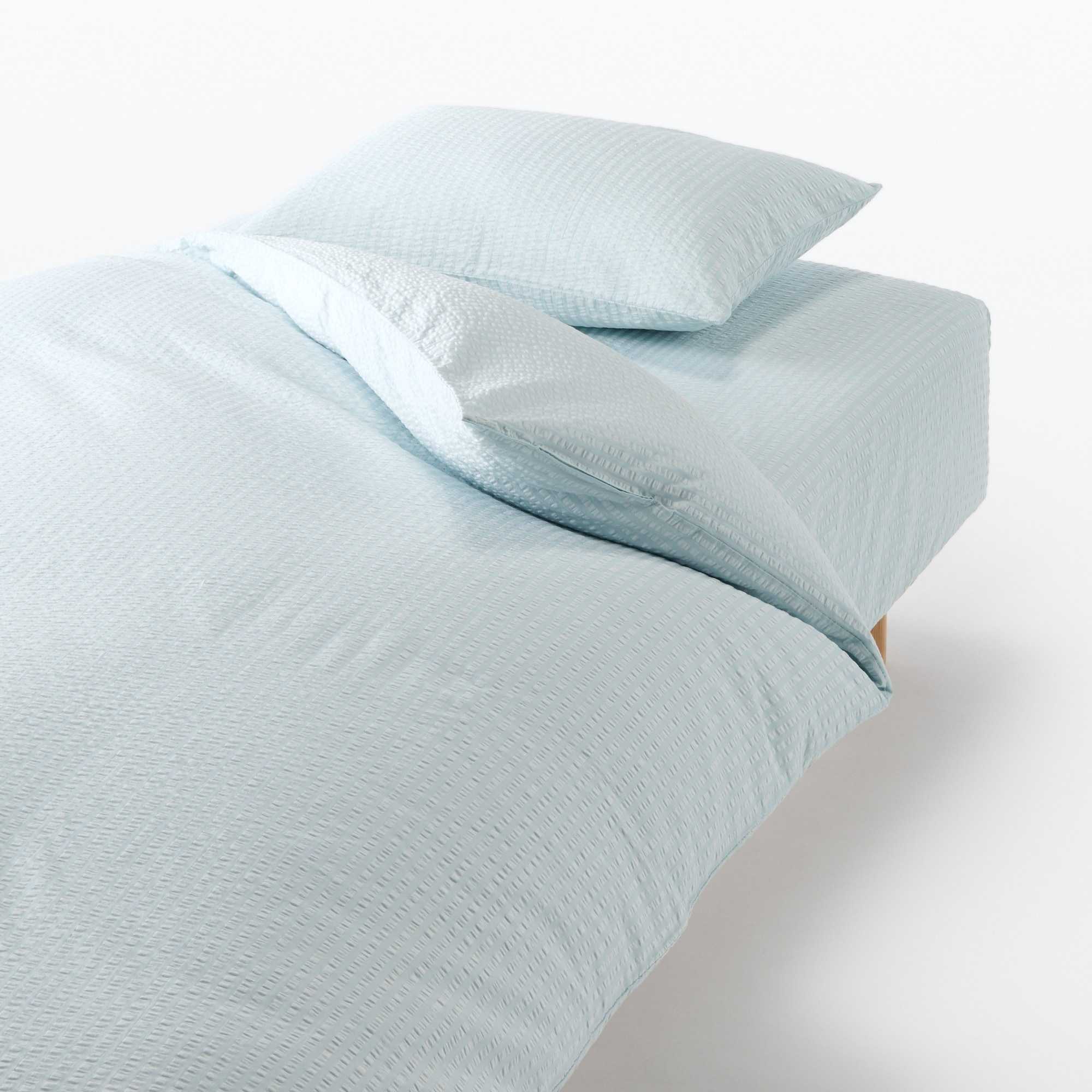 COTTON SEERSUCKER DUVET COVER K