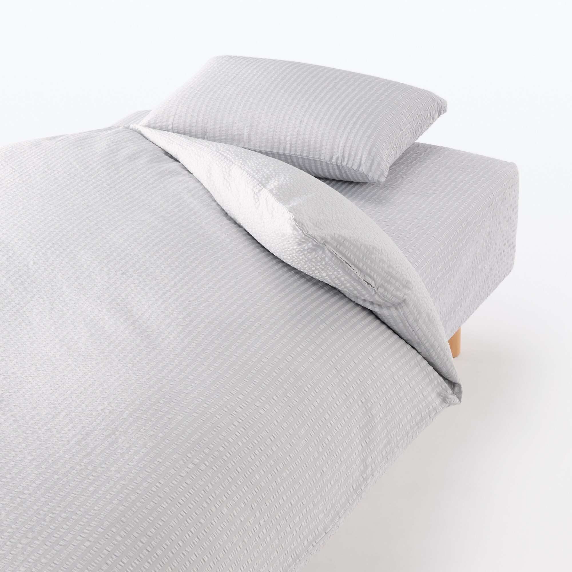 COTTON SEERSUCKER DUVET COVER K
