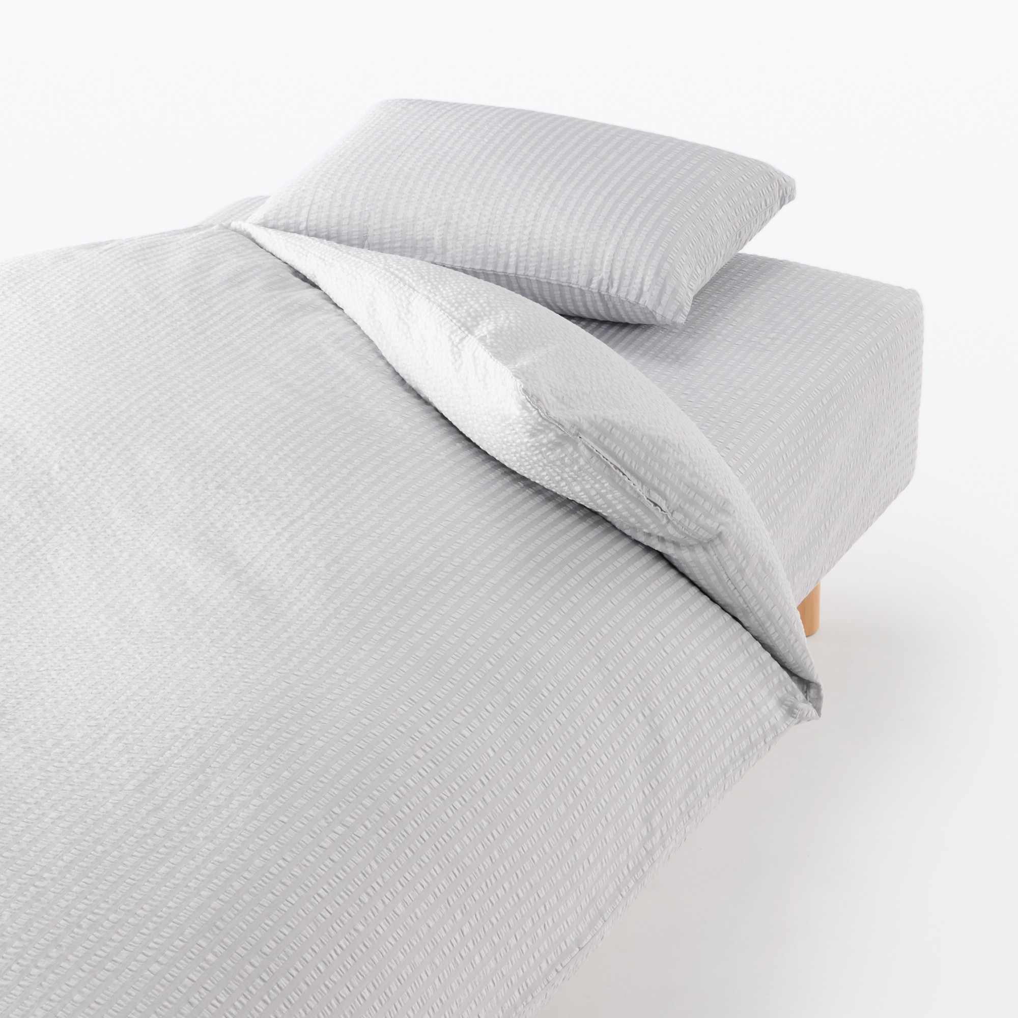 COTTON SEERSUCKER FITTED SHEET K