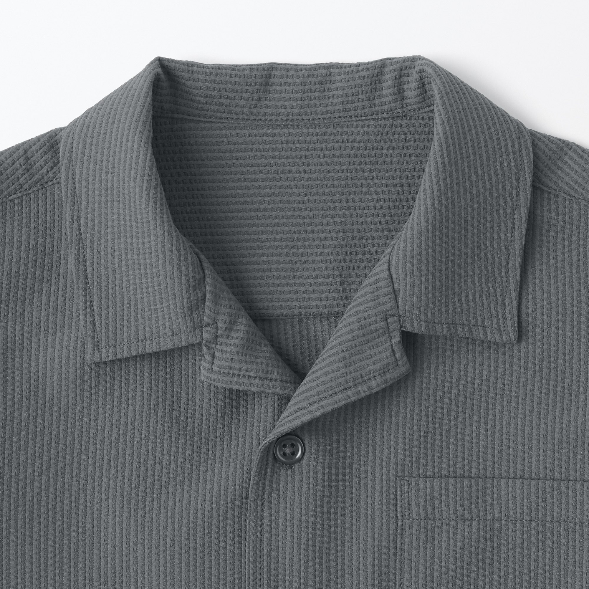 Breathable seersucker woven shirt