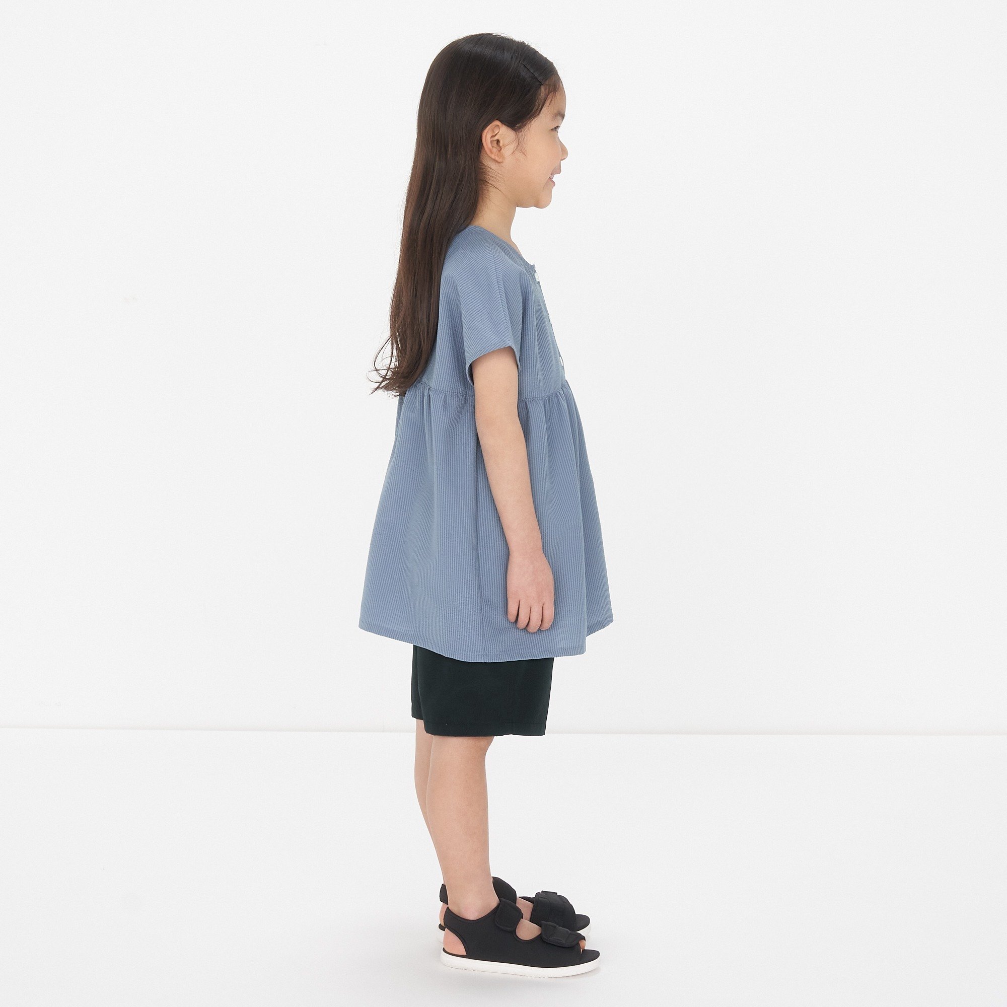MUJI | Breathable seersucker woven tunic