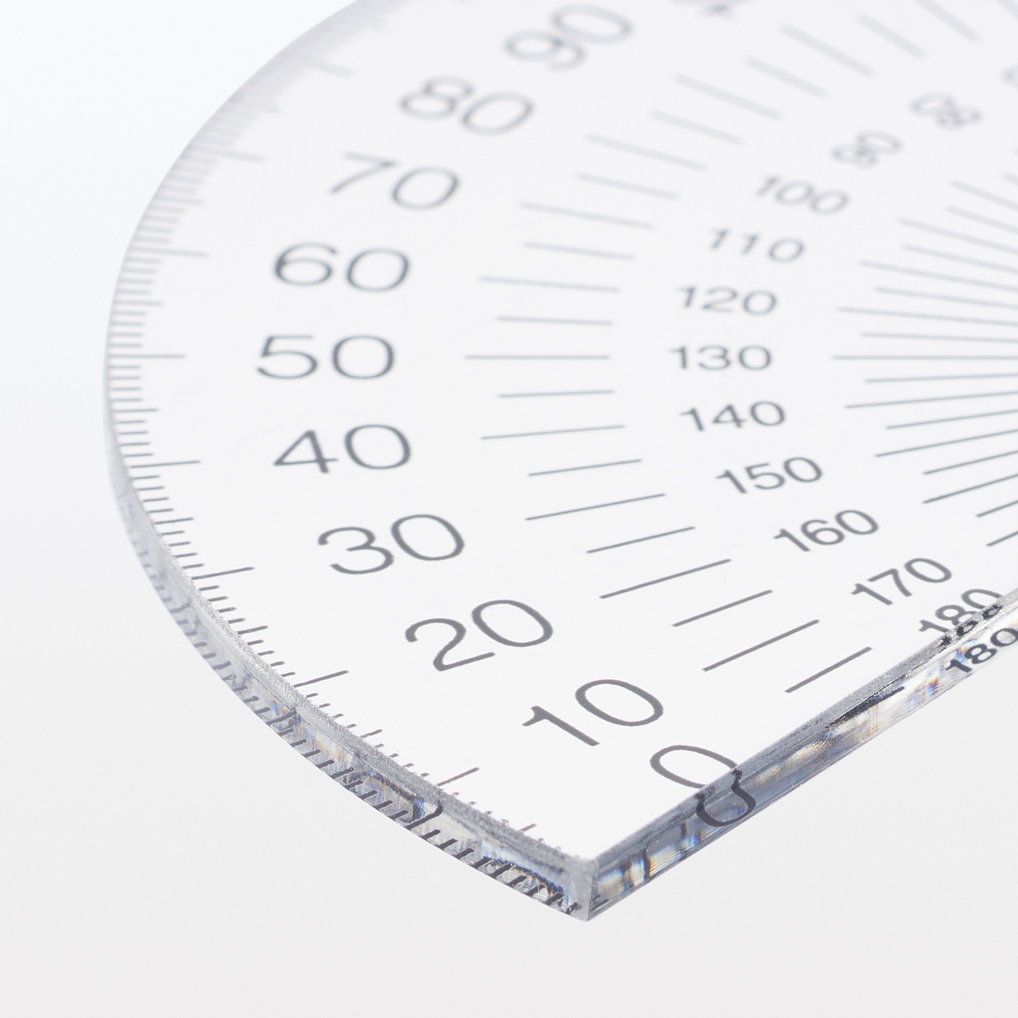 Acrylic protractor Semi-circle