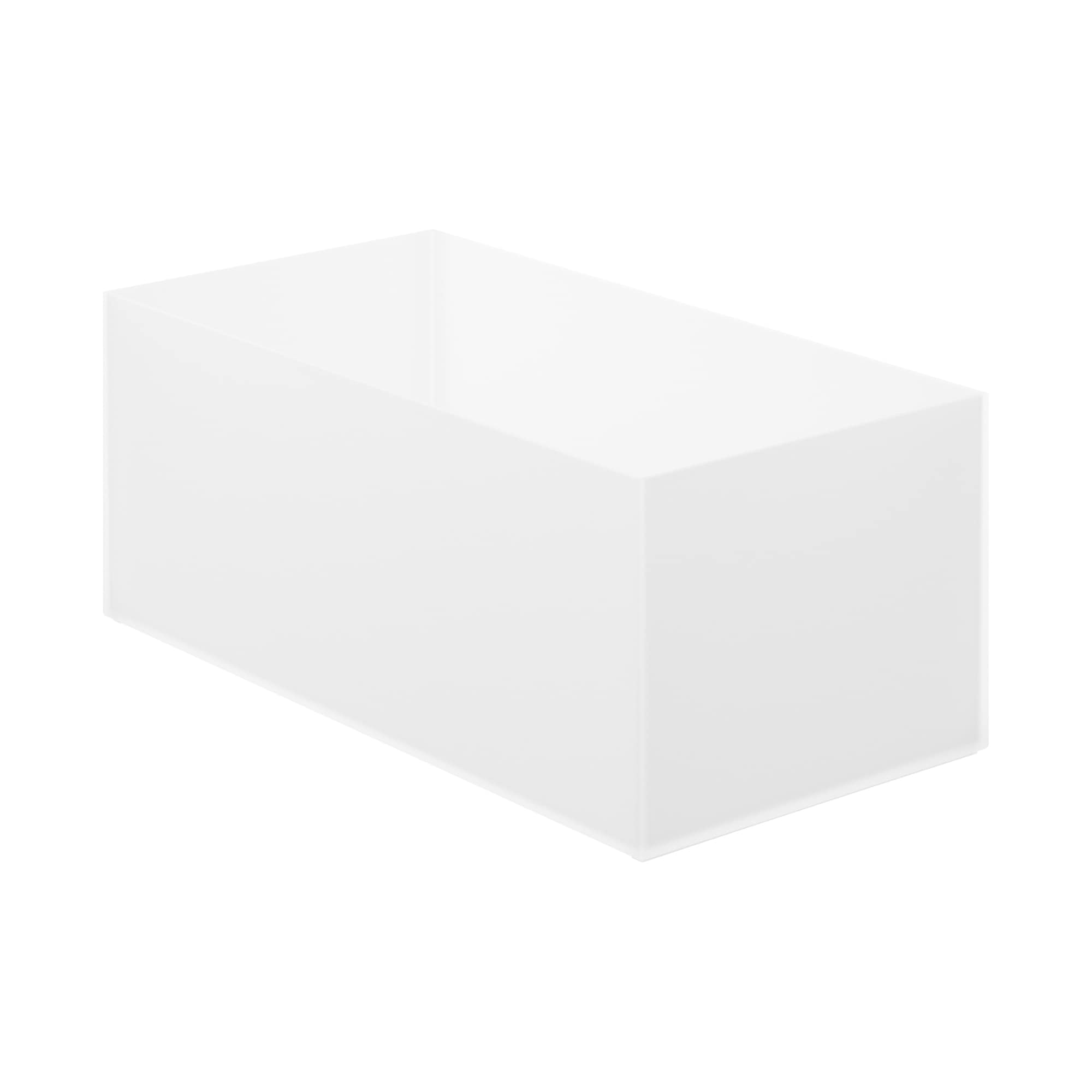 Polypropylene file box Standard Wide 1/2 Clear