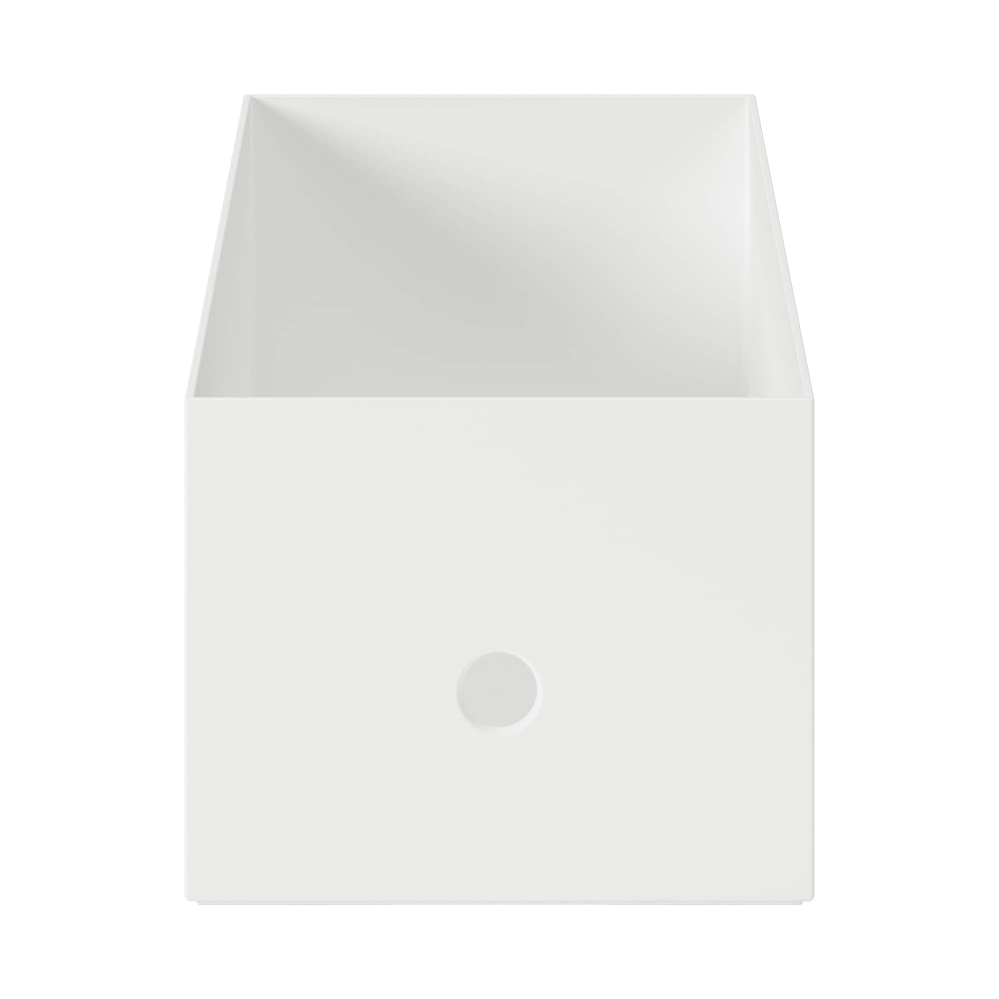 Polypropylene file box Standard Wide 1/2 White grey