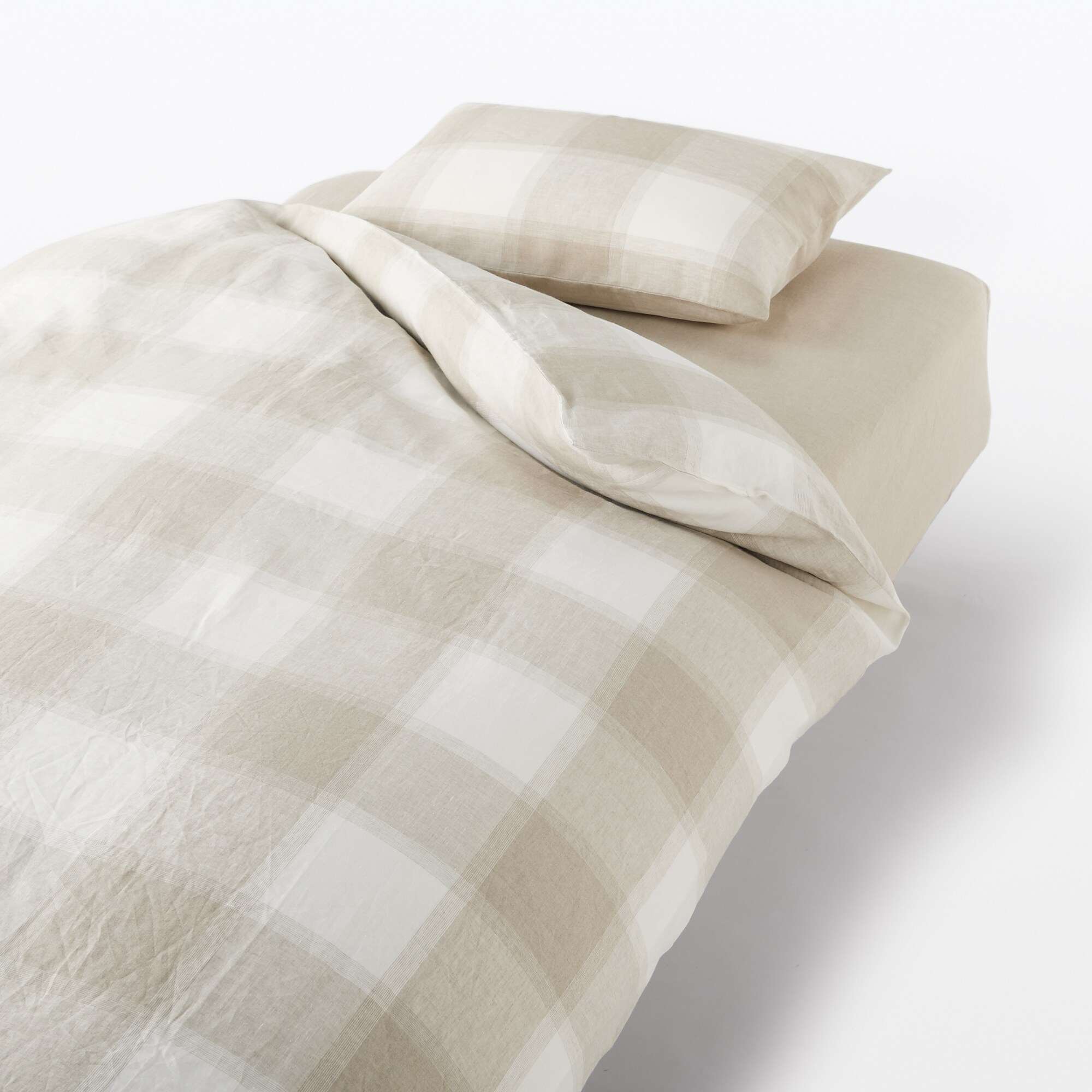 MUJI | LINEN PLAIN WEAVE  DUVET COVER  Q