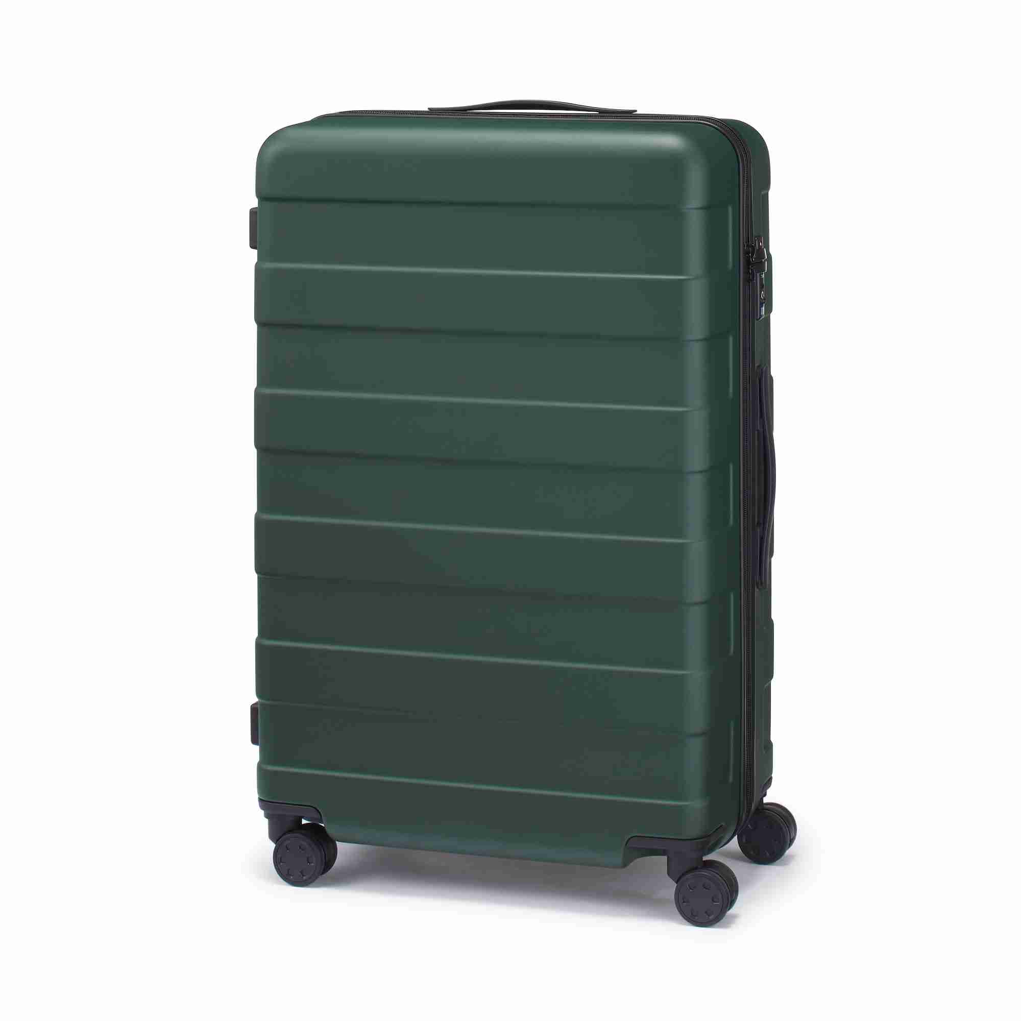 Hard carry-on suitcase (75L) Khaki Green