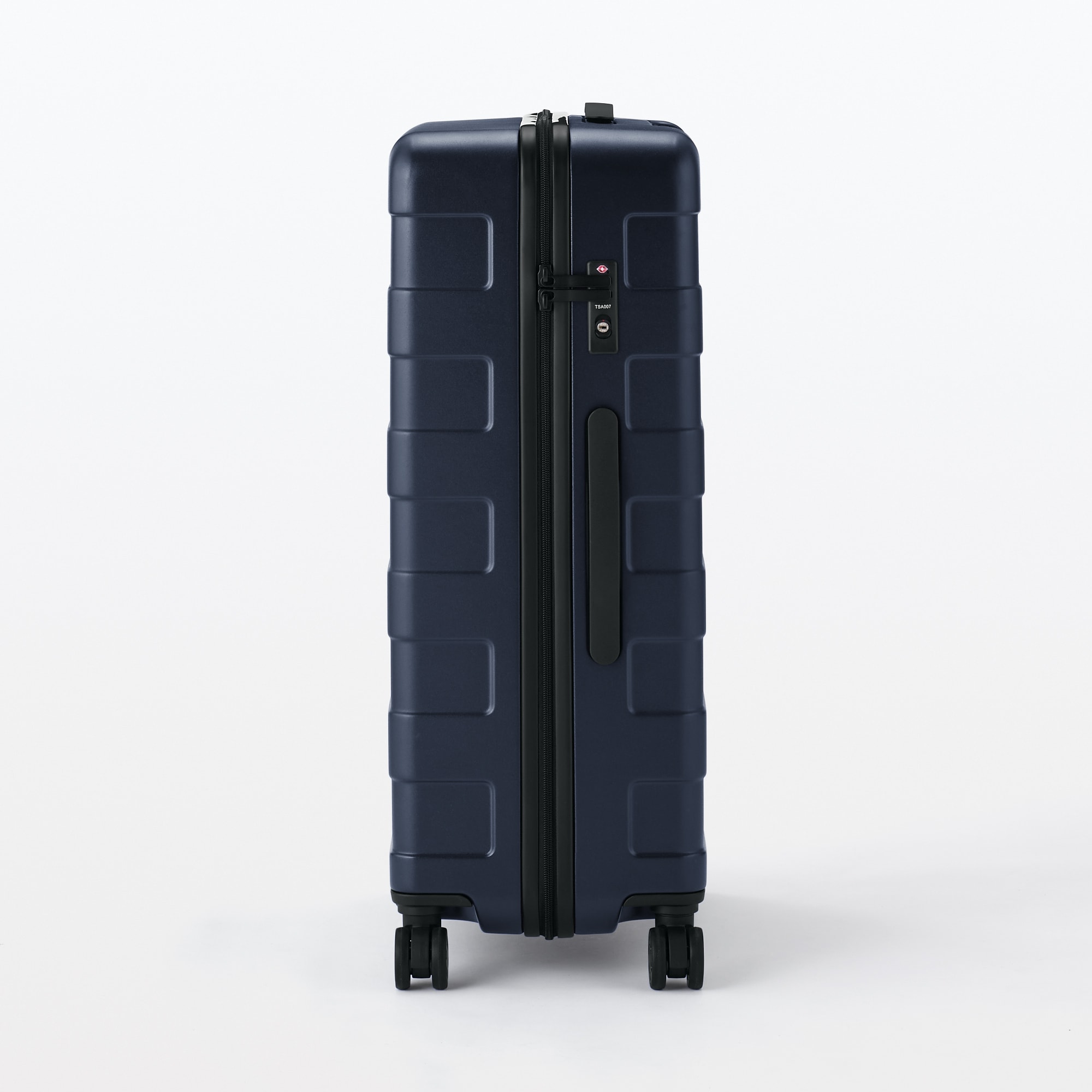 Free adjustable handle Hard carry-on suitcase (75L) Navy