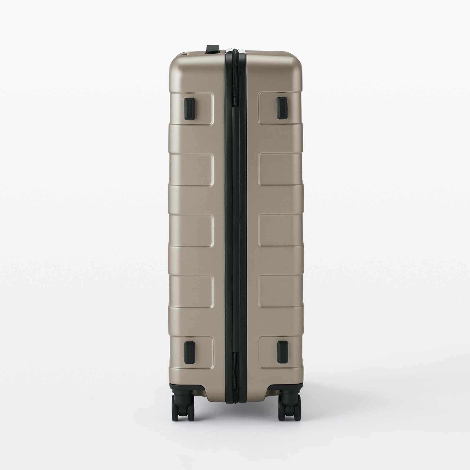 Free adjustable handle Hard carry-on suitcase (75L) Beige